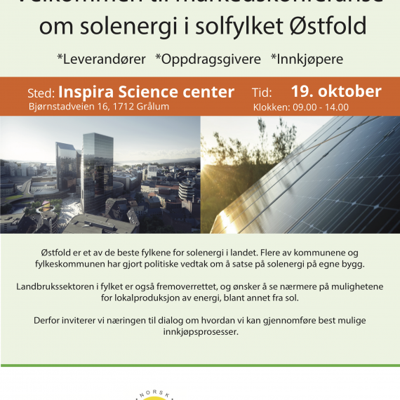 Velkommen til markedskonferanse om solenergi i solfylket Østfold