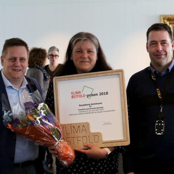 Sarpsborg kommune vant Klima Østfold-prisen 2018