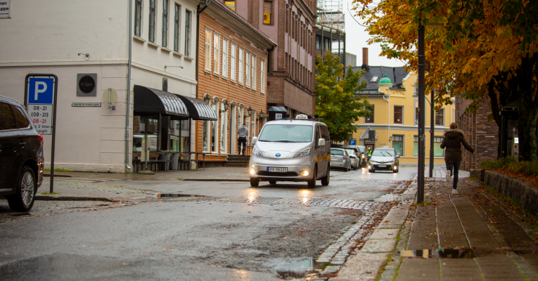Her er Fredrikstads første elektriske taxi
